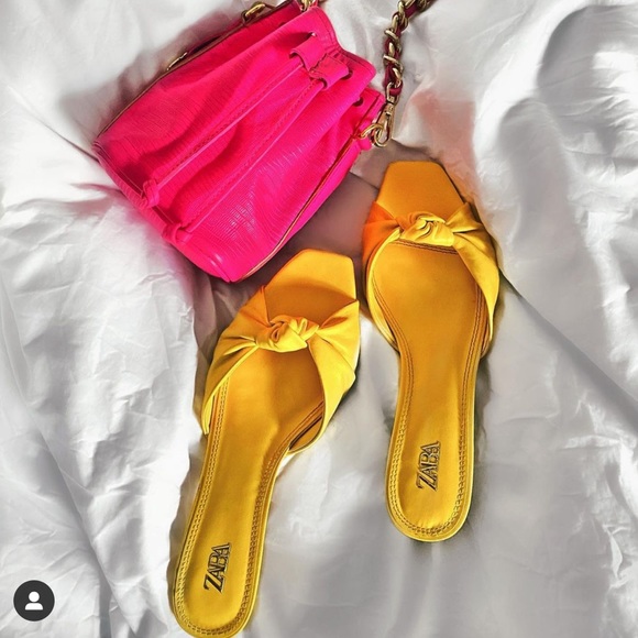 Zara knotted heeled leather sandals